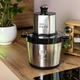 Чоппер измельчитель 800 Вт с чашей на 4,5 литров 6 лезвий мясорубка Sokany 5034971 - изображение 2