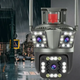 Уличная поворотная Wi Fi PTZ камера с тремя объективами модель 3L V33 V380Pro - изображение 6