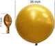 Велика Повітряна Куля Latex Balloon 36 дюймів 90 см Золото (00670) - зображення 2