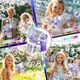 Пистолет генератор мыльных пузырей bubble gun p162 автоматический электрический фиолетовый для детей - изображение 5