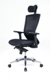 Крісло офісне ергономічне TERRA COMFORT Air Mesh з підголівником Black - зображення 5