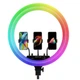 Кольцевая LED лампа RGB MJ18 45см 3 крепления - изображение 5