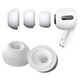 Комплект амбушюр для AirPods Pro 1-2, 4шт (XS, S, M, L), силікон, White - зображення 3