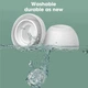 Комплект амбушюр для AirPods Pro 1-2, 4шт (XS, S, M, L), силікон, White - зображення 9