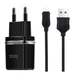 Зарядное устройство Hoco C12, 2USB, 2.4A + кабель Micro, Black - изображение 1