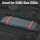 Радіатор JEYI для M.2 SSD, Aluminum Radiator, Silicone Thermal Pad для NVME NGFF 2280 SSD, для PS5, ПК, Ноутбука, Black - зображення 8
