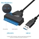 Кабель адаптер SATA 3, 22pin to USB 6Gbps Black, Для HDD та SSD - зображення 3