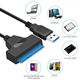 Кабель адаптер SATA 3, 22pin to USB 6Gbps Black, Для HDD та SSD - зображення 5