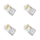 Конектор RJ45 Cat6 прозорий 4шт - зображення 1