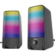Акустика для ПК HOCO DS14 RGB Rhythmic Spectrum desktop speaker 10W, USB, 3.5mm, Mic, black - изображение 1