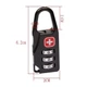 Замок мини CL005MSK Switzerland кодовый 3 цифры металл black - изображение 2