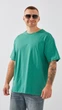 Футболка однотонная мужская 001 5XL Зеленый shop (2000999212291) - изображение 1