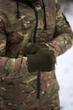 Стильні чоловічі флісові рукавички хакі якісні та практичні тактичні аксесуари для холодних днів та активного відпочинку на природі - зображення 8
