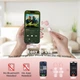 Беспроводной петличный микрофон для смартфона Android Wireless Lavalier Type-C Lightning Розовый - изображение 3
