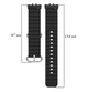 Силиконовый ремешок Primo Ocean для смарт-часов Samsung Galaxy Fit 3 (SM-R390) - Black - изображение 5