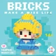 Конструктор фигурка BRICKS Диснеевские принцессы Золушка, Белоснежка, Ариэль, Эльза Набор 4 шт - изображение 6