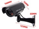 Муляж зовнішньої відеокамери Фейк з червоним LED Night Cam камера відеоспостереження (обманка) підроблений макет Чорний - зображення 7