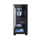 Корпус ALmordor qx25a lcd Black, без бп, для ATX/MicroATX/Mini itx, 1xUSB-C, 2xUSB-A 3.0, макс. cpu - 160 мм/vga - 410 мм/psu - 180 мм, скляні ліва та лицьова панелі, LCD-екран 6.2" (alqx25abk_lcd) - зображення 3