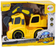 Autko koparka Lean Toys z regulowaną łyżką z napędem światłami i dźwiękami Żółta (18698) (5905991018636) - obraz 1