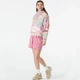 Толстовка жіноча Picture Organic Quenda 1/2 Zip Printed Women L Блакитний-Рожевий - зображення 4