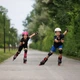 Ролики с комплектом защиты Rollerblade Microblade Combo 36,5-40,5 Чорний-Червоний - изображение 3