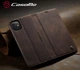 Чехол-книжка CaseMe из нубука для iPhone 12 mini Тёмно-коричневый - изображение 2