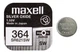 Літієва батарея Maxell SR-621AG1/SW364 Silver - зображення 1