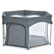 Дитячий манеж ME 1195 SWIFT 6 Dark Gray - зображення 1