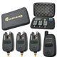 Электронные сигнализаторы поклевки для рыбалки GLADIATOR RF298 3+1 Black с пейджером - изображение 1