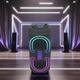 Портативная беспроводная Bluetooth колонка аккумуляторная 2x10 Вт FM-радио мини чемодан с RGB LED подсветкой 20W 39x16x16см UKC MS-3640BT - изображение 6