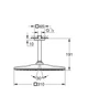 Верхній душ з кронштейном Grohe RSH 310 Mono Cube 142 мм, 1 режим (26566000) - зображення 2