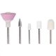 Фрезер для маникюра и педикюра Flawless Salon Nails 5 насадок розовый - изображение 2