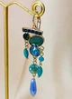 Сережки Кольорові камінці Fashion Earrings різнобарвні - зображення 6