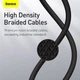 Кабель для зарядки и передачи данных Type-C - Lightning Baseus High Density 20W, 1m (CATLGD-01) Черный - изображение 6
