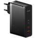Зарядний пристрій із швидкою зарядкою BASEUS GaN5 Pro 140W 2Type-C+USB Чорний (CCGP100201) - зображення 1