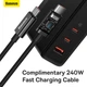 Зарядний пристрій із швидкою зарядкою BASEUS GaN5 Pro 140W 2Type-C+USB Чорний (CCGP100201) - зображення 6