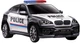 Набор Машина на радиоуправлении Shantou Yisheng BMW X6 Police Черная 1:24 + Подарочная игрушка DGT-PLUSH Капибара (6902241803492_2) - изображение 2