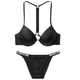 Купальник Victoria Secret с push up с лентой из стразов на спинке 34B + плавки S со стразами - изображение 1