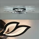 Управляемая светодиодная люстра с вентилятором FAN ASTRA 85W+18W 5F 680×120мм Черная - изображение 2