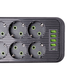 Электрическая переноска удлинитель 3м 6 розеток 4 USB 1 Type-C с выключателем черный сетевый фильтр зарядная станция Yiwu - изображение 11