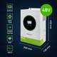 Гібридний інвертор Qoltec 6.2 kW 120A 48V MPPT BMS Sinus Wi-Fi option (5901878538662) - зображення 6