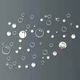 Набор зеркальных наклеек BauTech Пузырьки 56 шт Серебристый (1015-923-00) - изображение 5