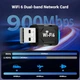WiFi 6 бездротовий мережевий адаптер BauTech AX900 з підтримкою 5G та Bluetooth Чорний (1015-846-00) - зображення 3