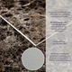 Декоративная ПВХ Темно-серый мрамор 600*600*3мм - изображение 2