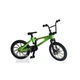 Пальчиковый Велосипед BMX Металлический Фингербайк БМХ со сменными колесами Skatepark Fingerbike (Green) - изображение 2