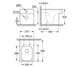 Унитаз напольный GROHE CUBE CERAMIC 3948500H+39488000 - изображение 2