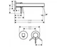 Смеситель настенный HANSGROHE FINORIS 76050670 - изображение 2