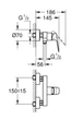 Змішувач для душу GROHE CUBEO 1018242430 - зображення 2