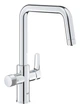 Кухонный смеситель с подключением фильтра GROHE BLUE PURE EUROSMART 30583000 - изображение 1