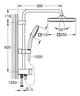 Душова система GROHE TEMPESTA SYSTEM 250 CUBE 269772431 - зображення 2